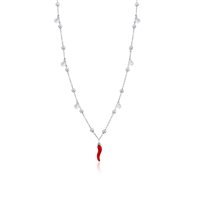 Collar Brand Mujer Suerte in Acero Cristallo 03NK033 - 03NK033